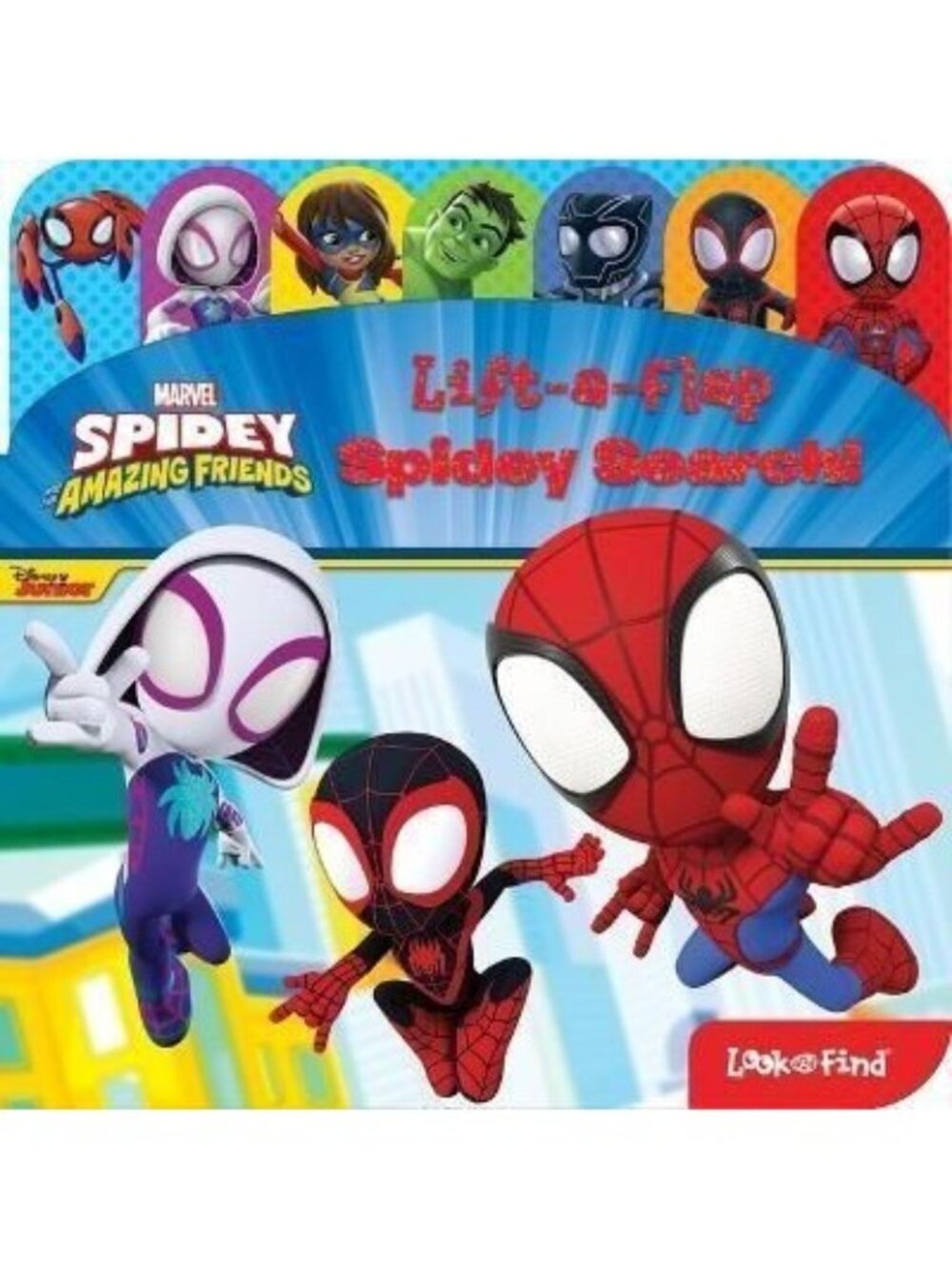 Marvel Spidey & Amazing Friends Lift-A-Flap Spidey Board Book For Kids